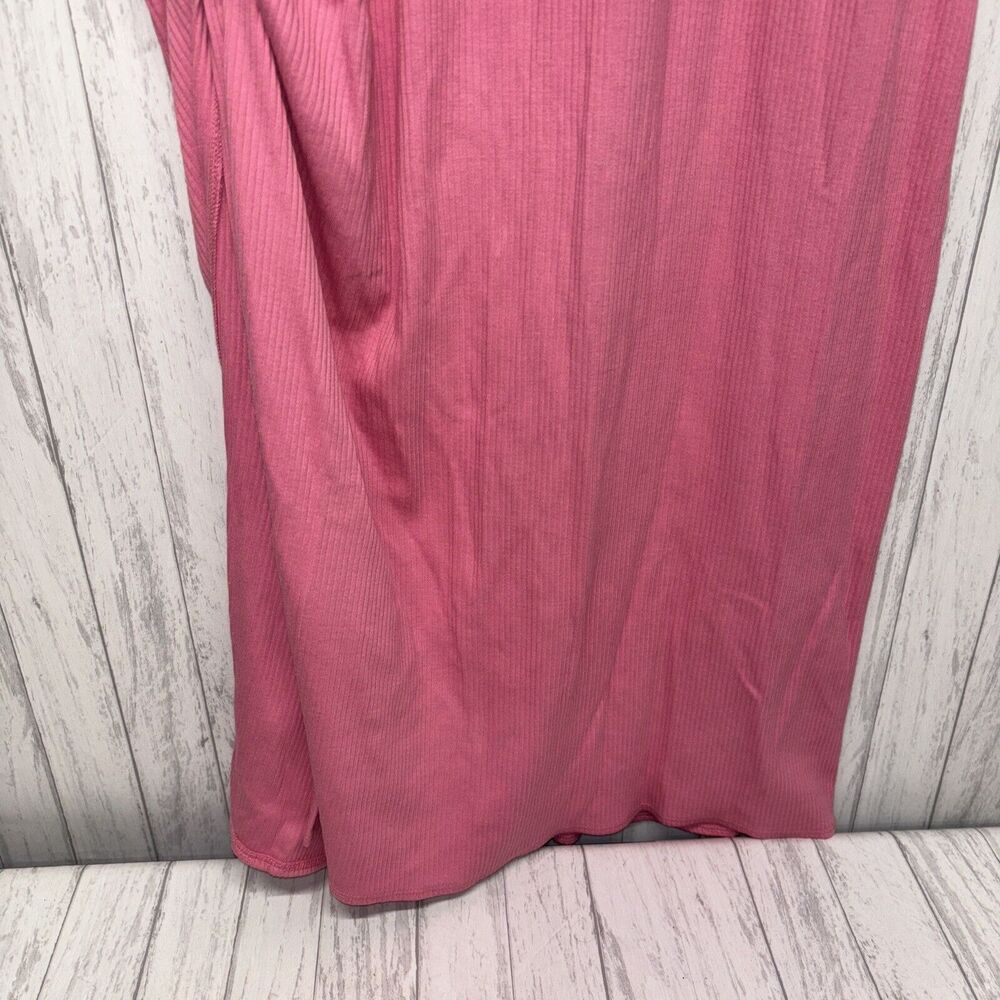 Womens Size L J Crew Ribbed Midi Dress Pink NWOT - Picture 7 of 8